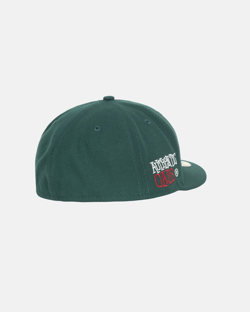 Stussy New Era 59fifty Authentic Hoeden Groen | 29376-KYRZ