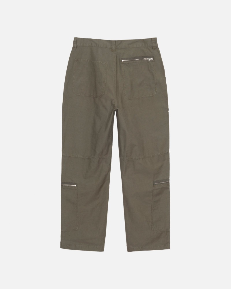 Stussy Nyco Flight Broek Olijfgroen | 16509-DQES