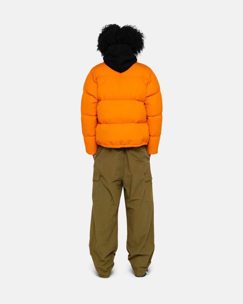 Stussy Puffer Nylon Donsjas Oranje | 23701-ENQL