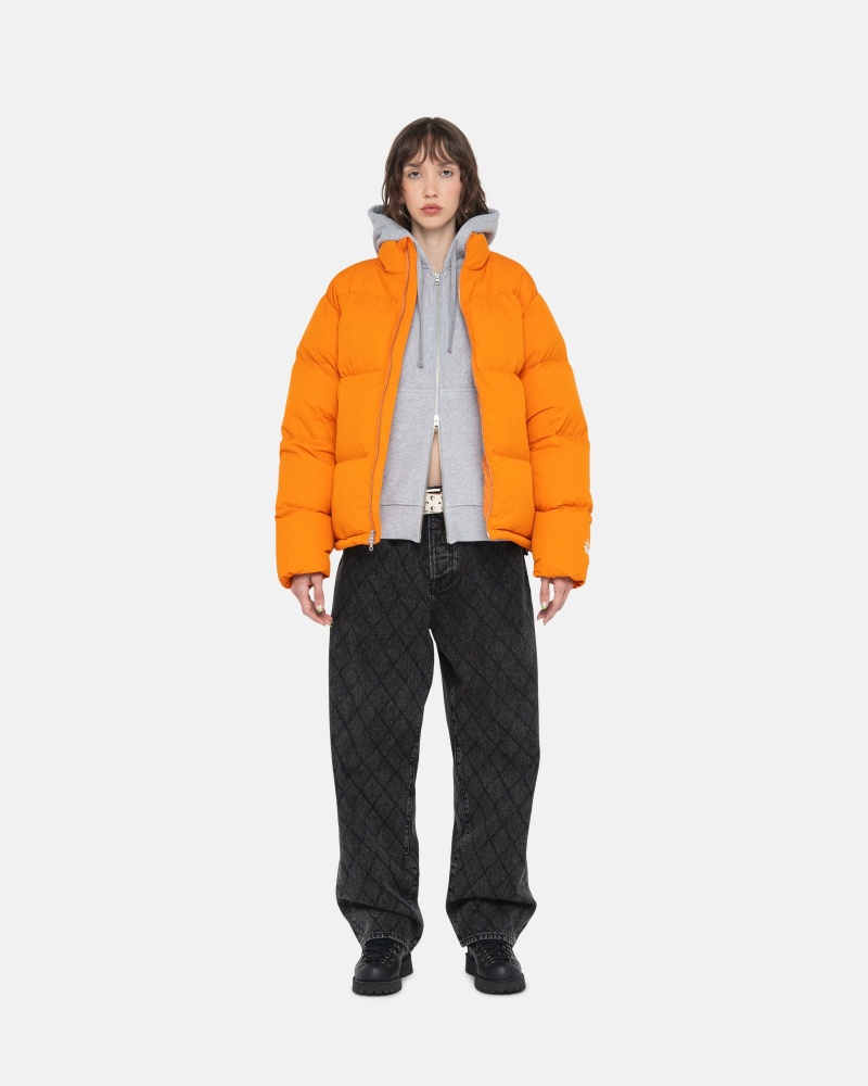 Stussy Puffer Nylon Donsjas Oranje | 23701-ENQL