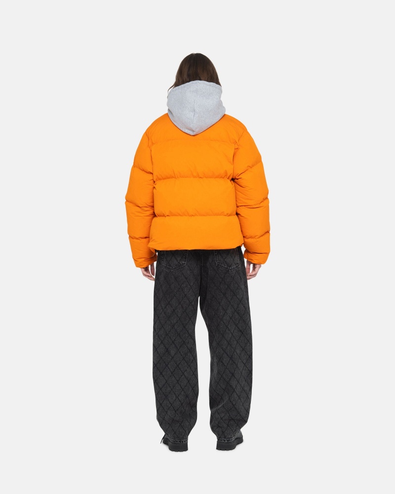 Stussy Puffer Nylon Donsjas Oranje | 23701-ENQL