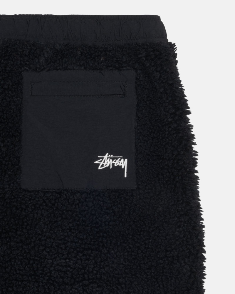 Stussy Sherpa Korte Broek Zwart | 17432-PFNO