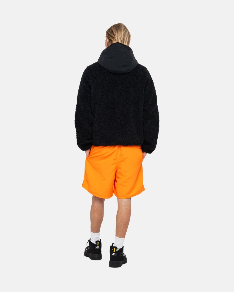 Stussy Sherpa Paneled Met Capuchon Jassen Zwart | 54731-XCZF