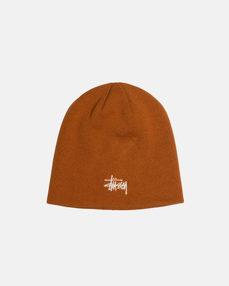 Stussy Skullcap Basic Hoeden Oranje | 82543-QUZD