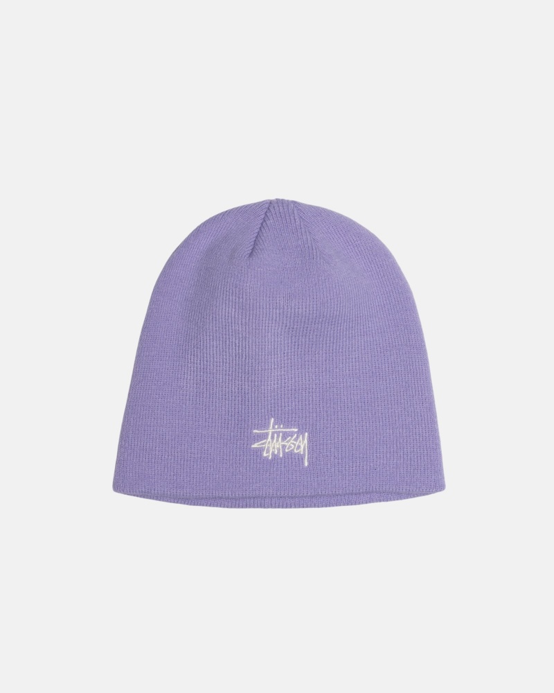 Stussy Skullcap Basic Hoeden Paars | 78451-BUCQ