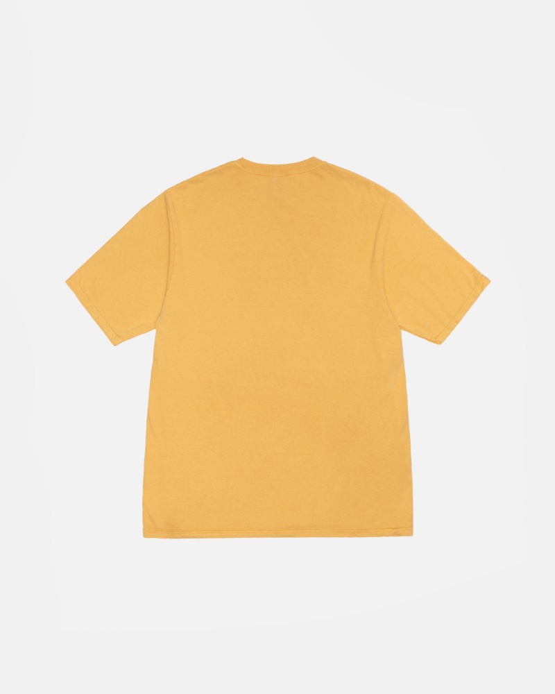 Stussy Small Stock Pigment Dyed T-shirts Oranje | 82064-IJVM