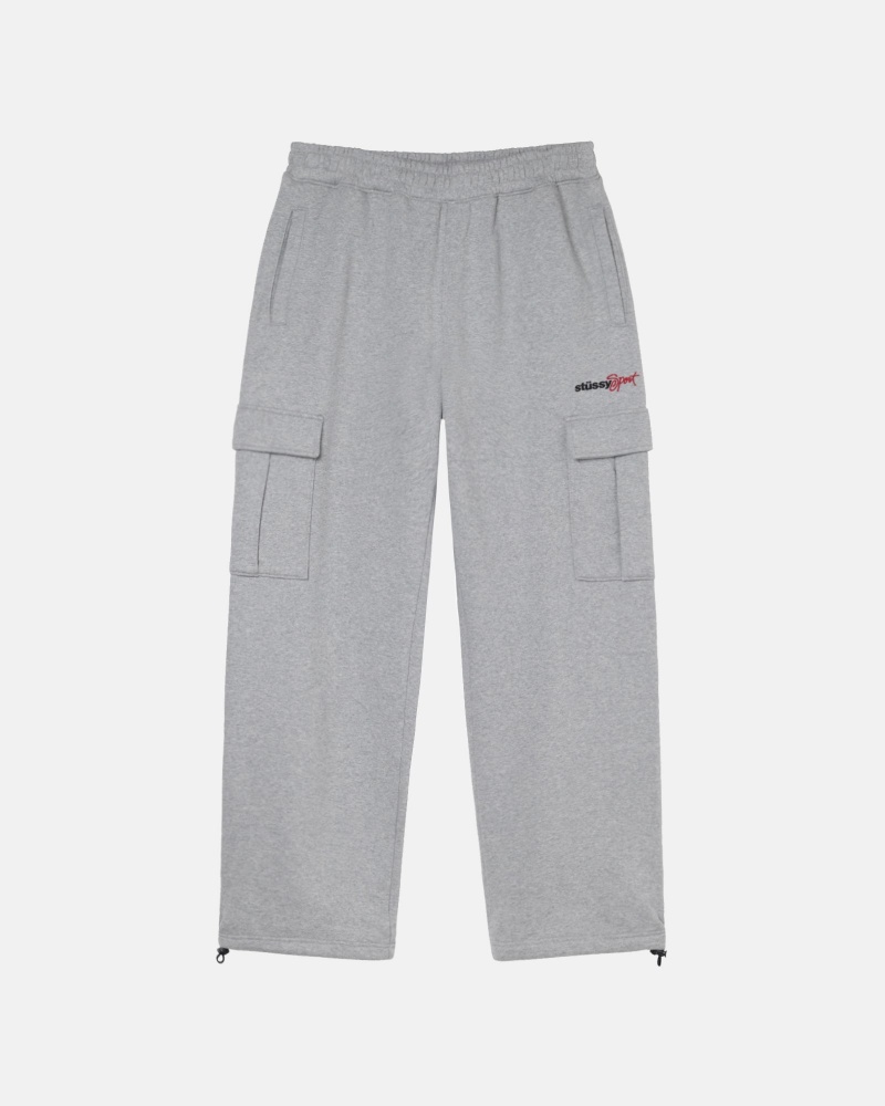 Stussy Sport Cargo Fleece Broek Grijs | 26450-NCRL