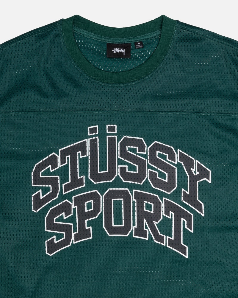 Stussy Sport Mesh Football Jersey Groen | 92705-QTFX