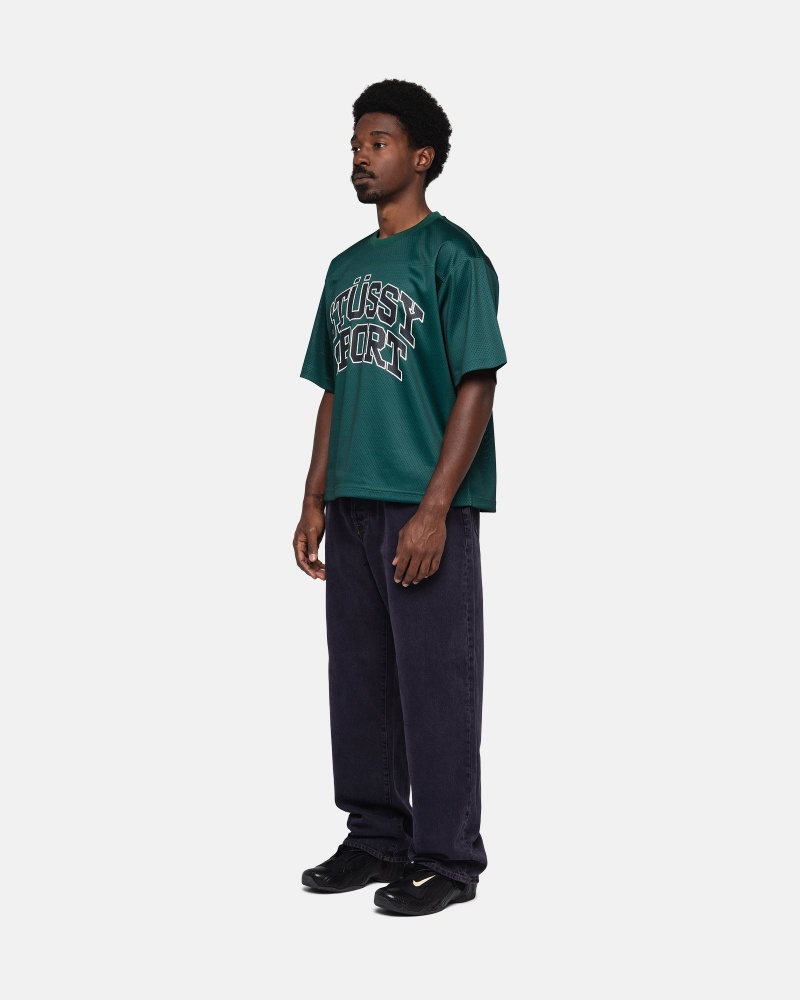 Stussy Sport Mesh Football Jersey Groen | 92705-QTFX