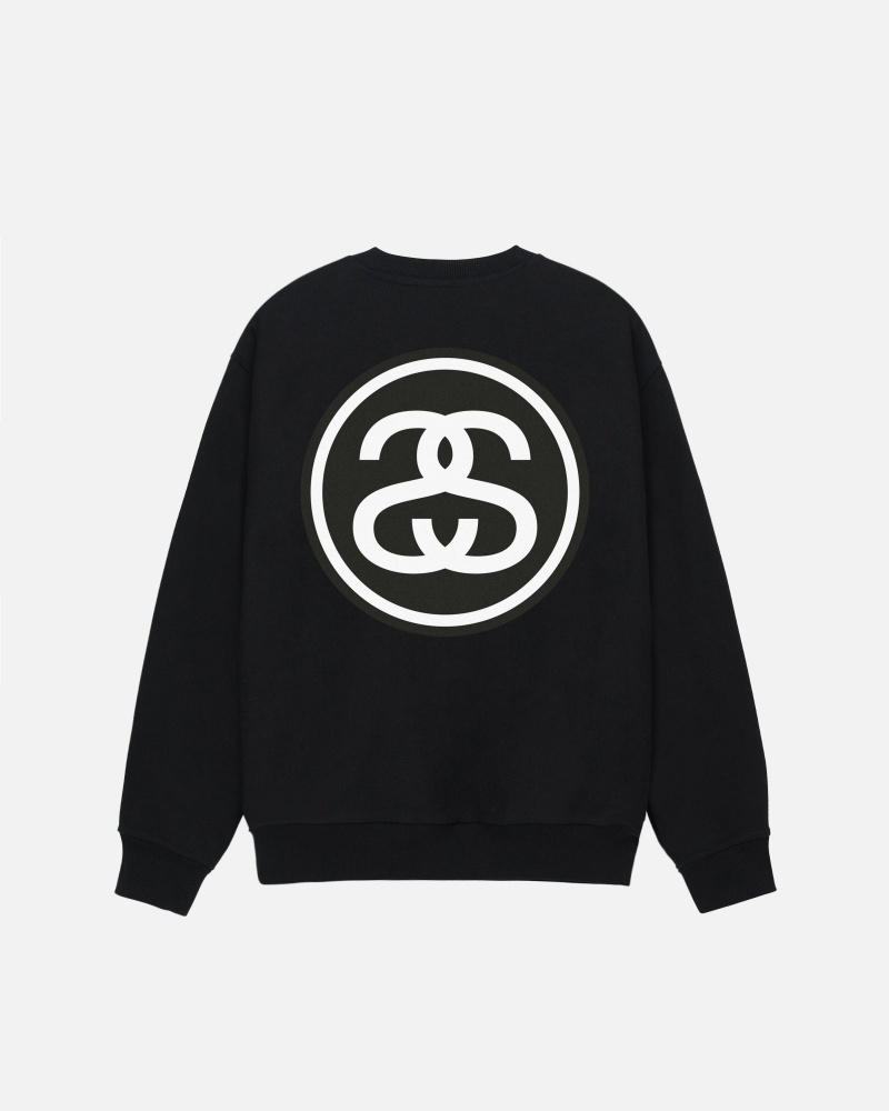 Stussy Ss-Link Crew Sweatshirts Zwart | 07243-FGJK