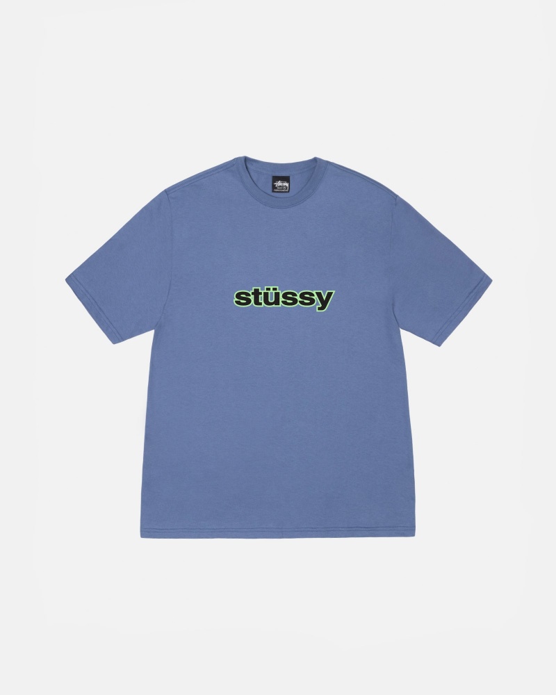 Stussy Ss-Link T-shirts Blauw | 64718-ZKAY