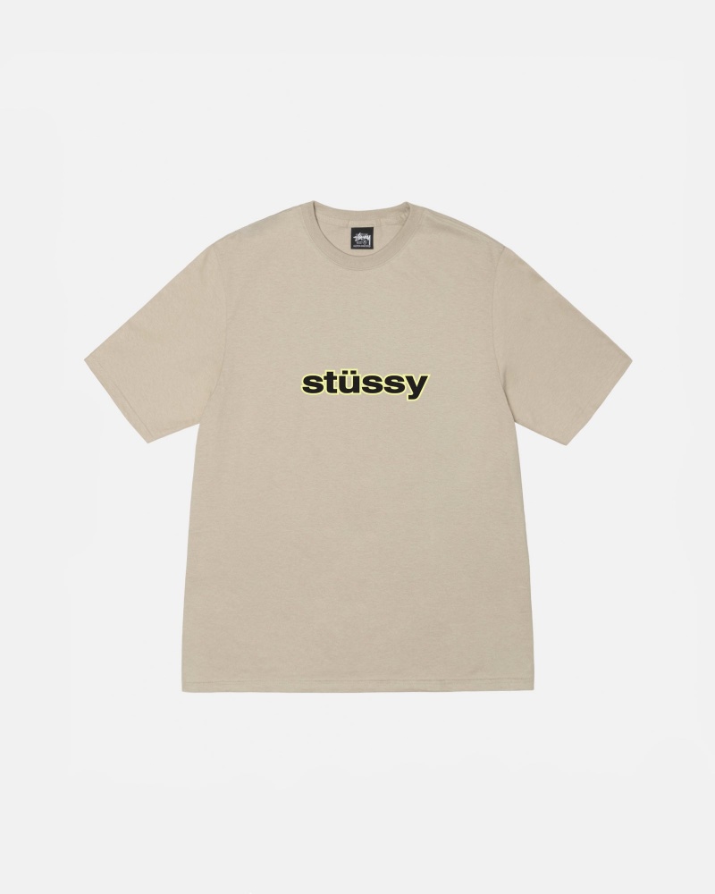 Stussy Ss-Link T-shirts Khaki | 20965-ZLFD