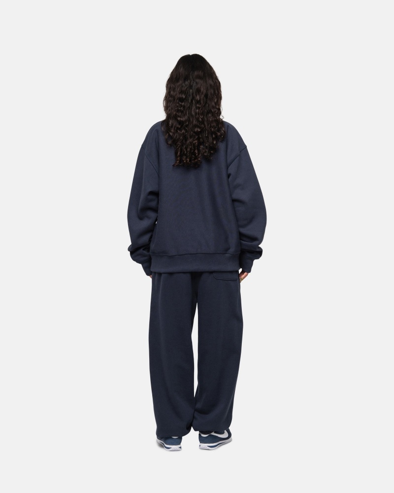 Stussy Stock Logo Joggingbroek Donkerblauw | 49812-YUPD