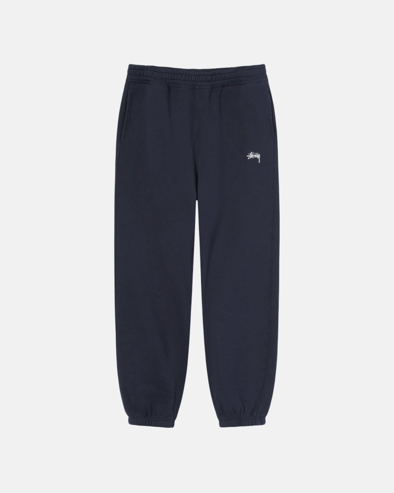 Stussy Stock Logo Joggingbroek Donkerblauw | 49812-YUPD