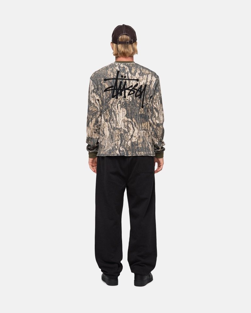 Stussy Stock Logo Joggingbroek Zwart | 41638-XROP