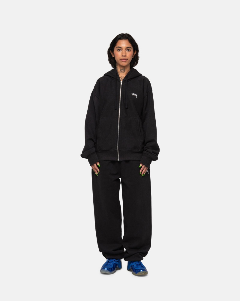 Stussy Stock Logo Joggingbroek Zwart | 41638-XROP