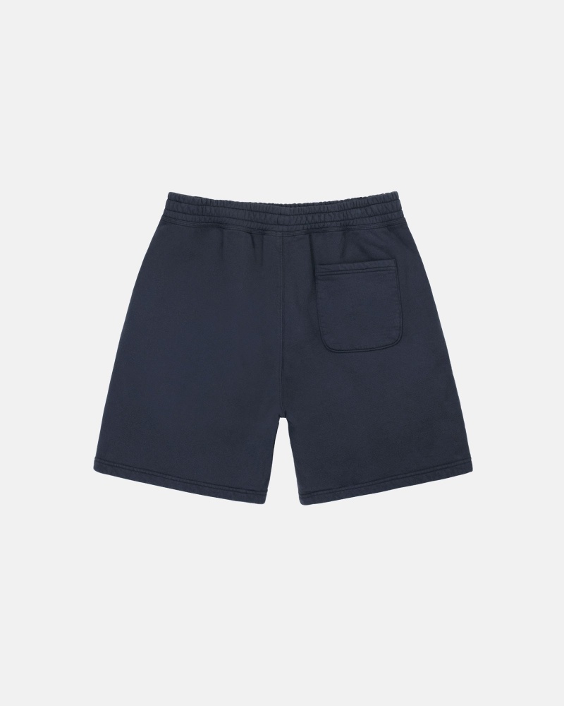 Stussy Stock Logo Korte Broek Donkerblauw | 45386-OXVW