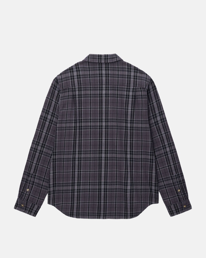 Stussy Stones Plaid Shirts     Zwart | 20918-KMBH