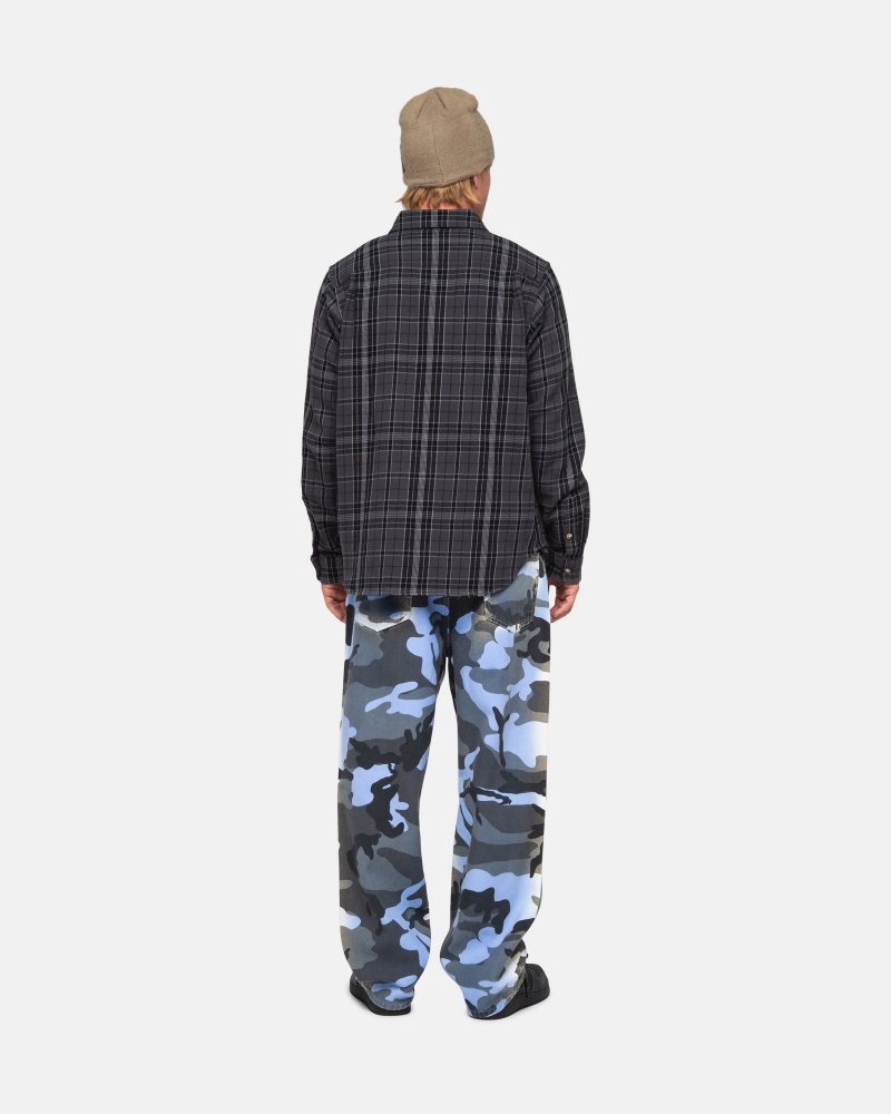 Stussy Stones Plaid Shirts     Zwart | 20918-KMBH