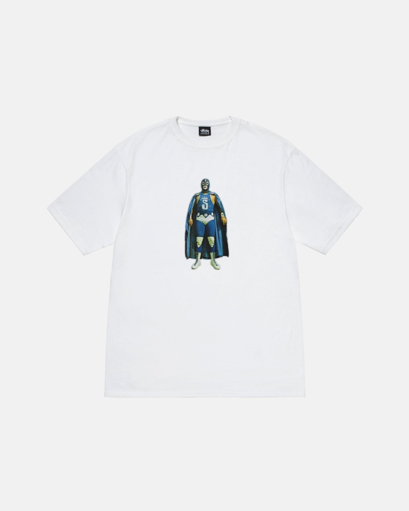 Stussy Stussy Lucha T-shirts Wit | 93860-FGHX