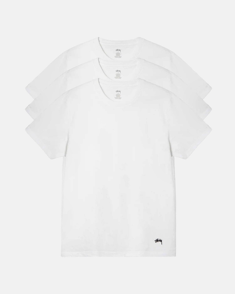 Stussy Stussy Undershirts T-shirts Wit | 13965-GSNO