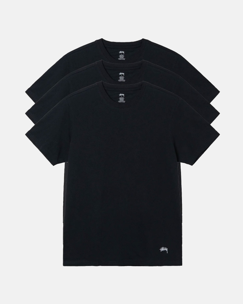 Stussy Stussy Undershirts T-shirts Zwart | 62109-QNZD