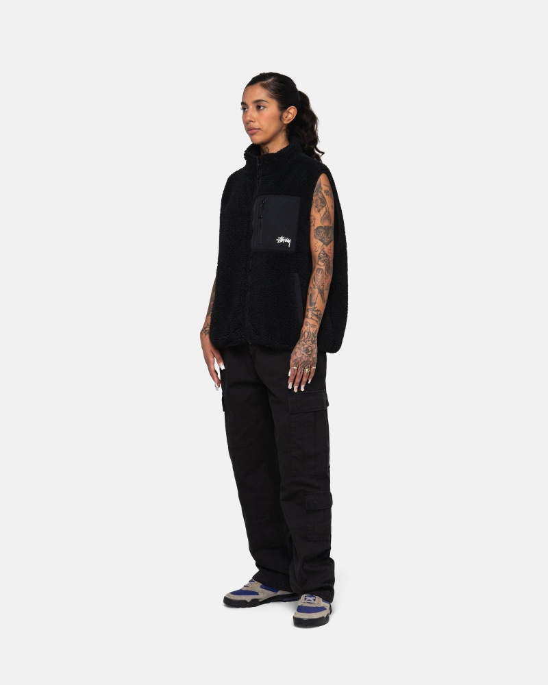 Stussy Surplus Cargo Ripstop Broek Zwart | 58427-SJAH