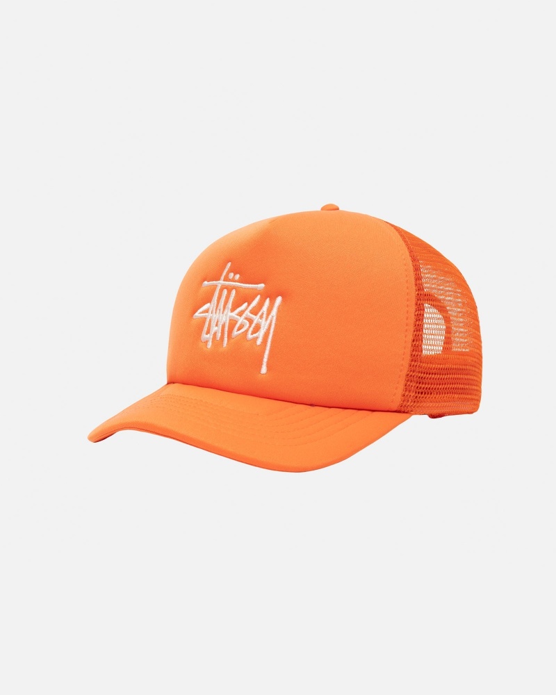 Stussy Trucker Big Basic Snapback Hoeden Oranje | 41568-CBMU