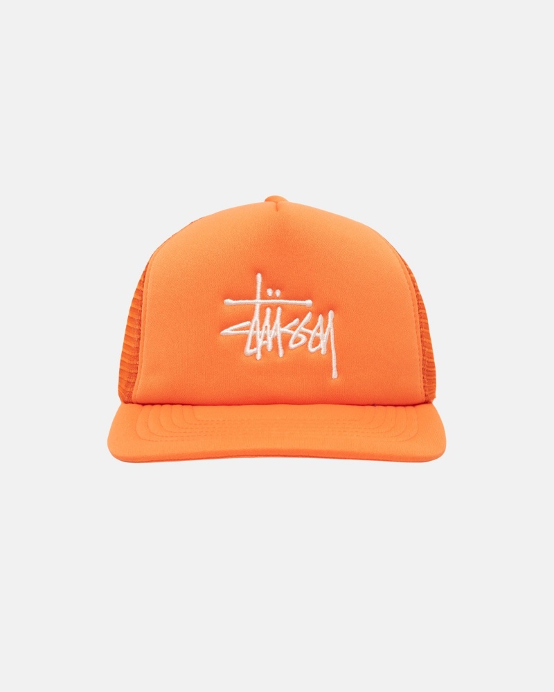 Stussy Trucker Big Basic Snapback Hoeden Oranje | 41568-CBMU