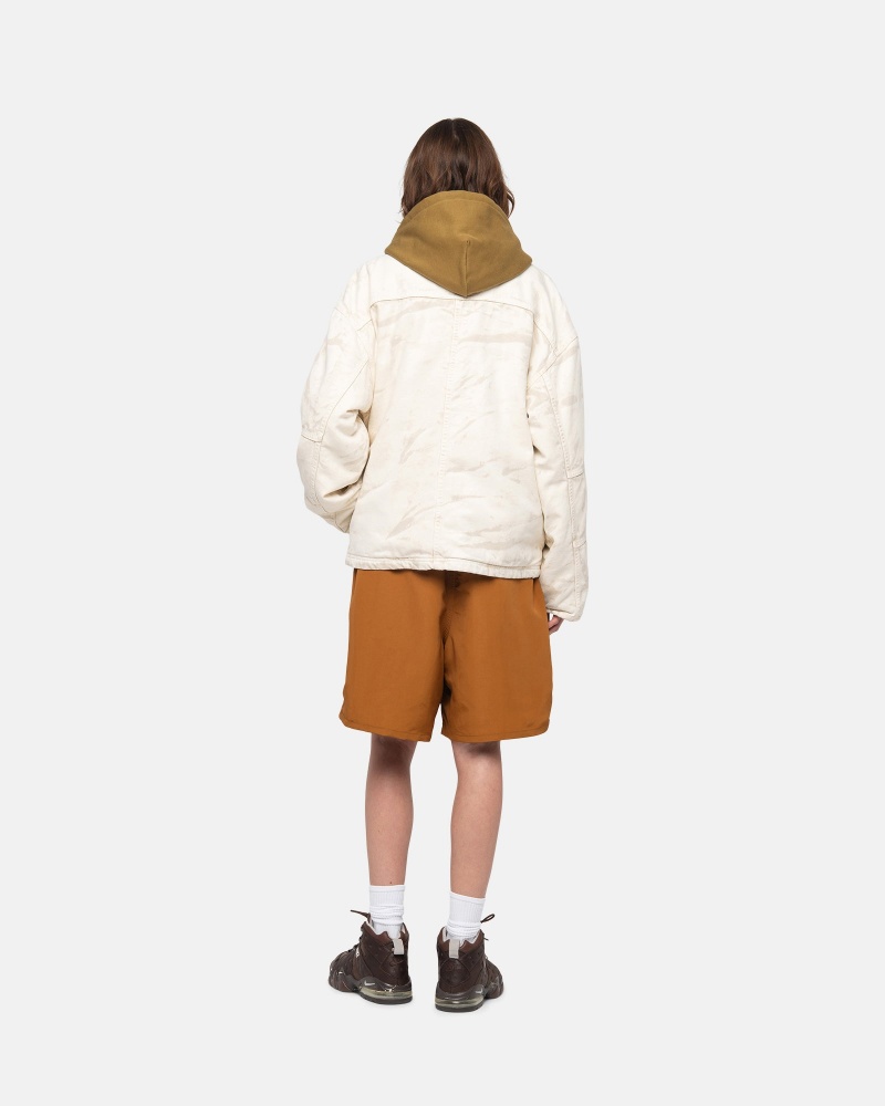 Stussy Water Stock Korte Broek Donkergeel | 10597-EHKC