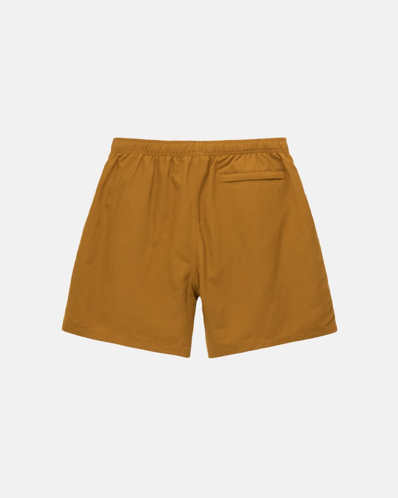 Stussy Water Stock Korte Broek Donkergeel | 10597-EHKC