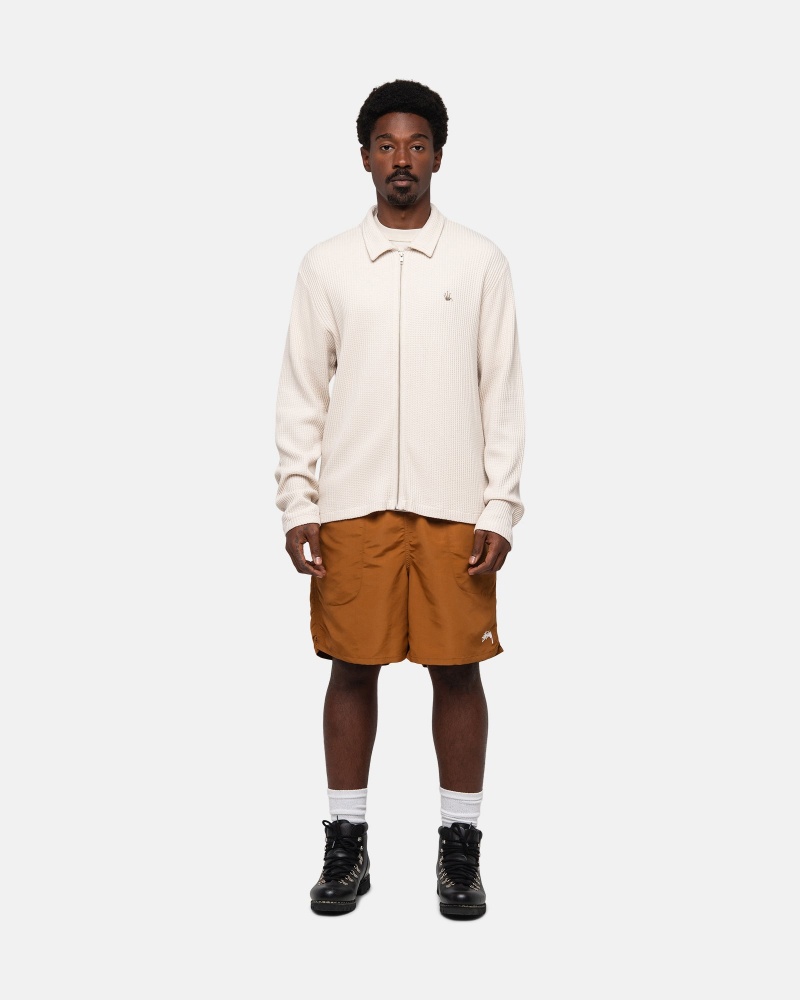 Stussy Water Stock Korte Broek Donkergeel | 10597-EHKC