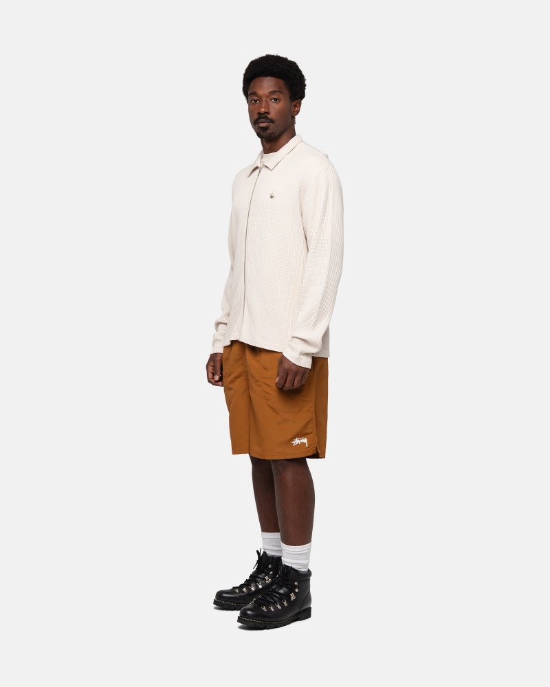 Stussy Water Stock Korte Broek Donkergeel | 10597-EHKC