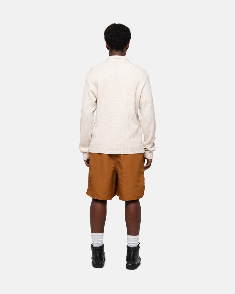 Stussy Water Stock Korte Broek Donkergeel | 10597-EHKC