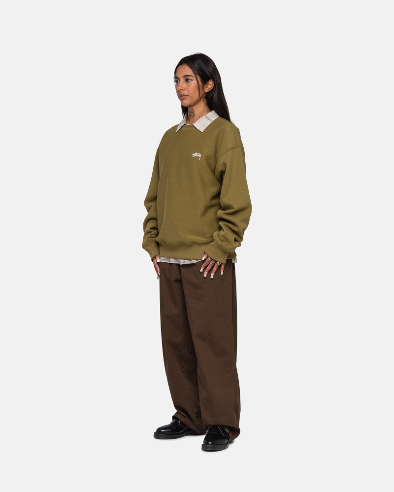 Stussy Workgear Trouser Twill Broek Bruin | 75682-EKPR