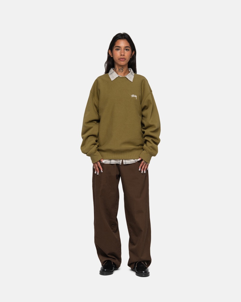 Stussy Workgear Trouser Twill Broek Bruin | 75682-EKPR