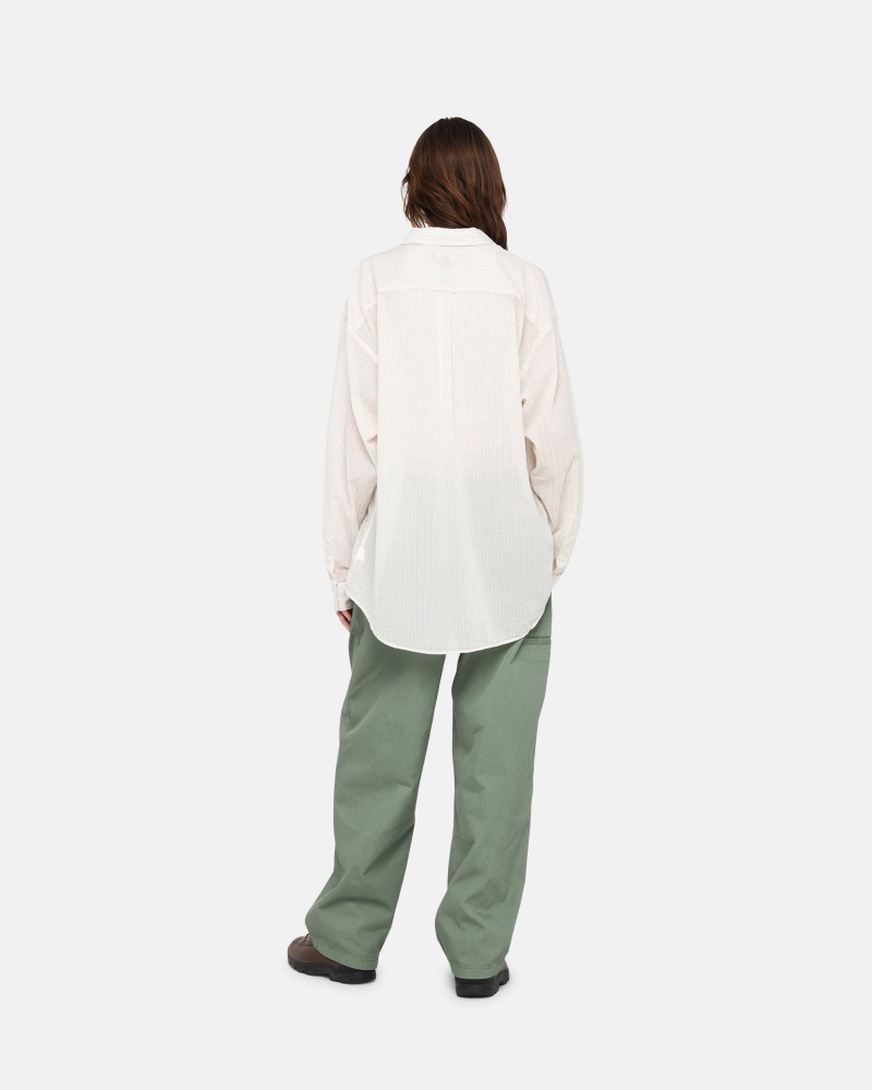 Stussy Workgear Trouser Twill Broek Groen | 35496-LVJD