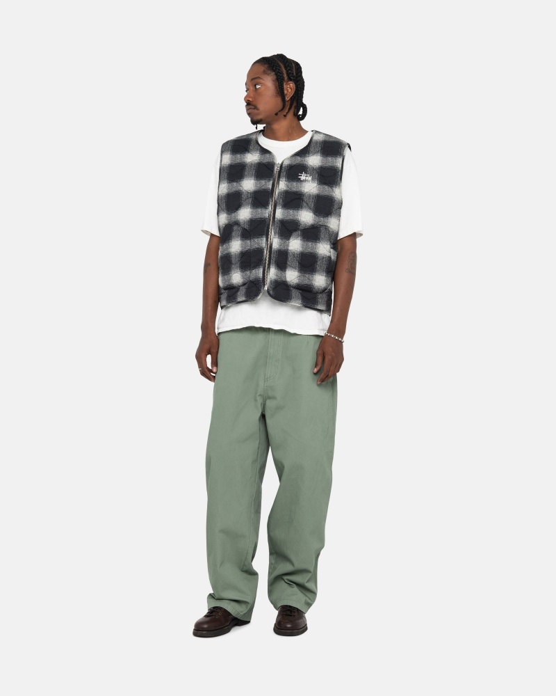 Stussy Workgear Trouser Twill Broek Groen | 35496-LVJD