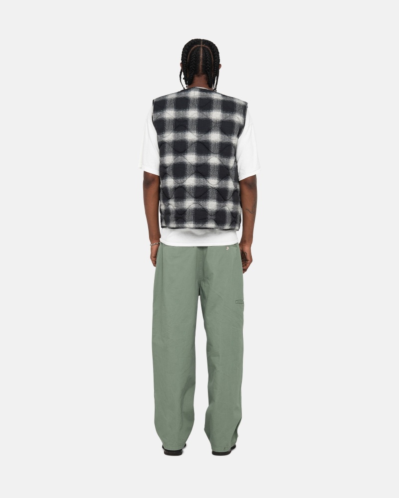 Stussy Workgear Trouser Twill Broek Groen | 35496-LVJD