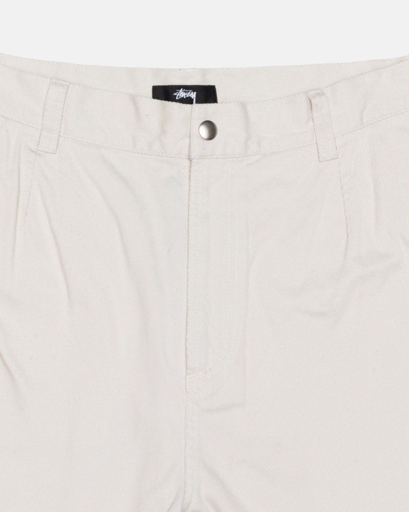 Stussy Workgear Trouser Twill Broek Wit | 34901-XPHG