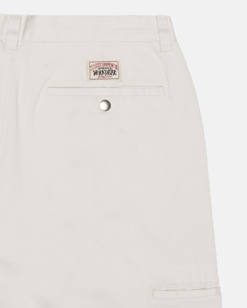 Stussy Workgear Trouser Twill Broek Wit | 34901-XPHG