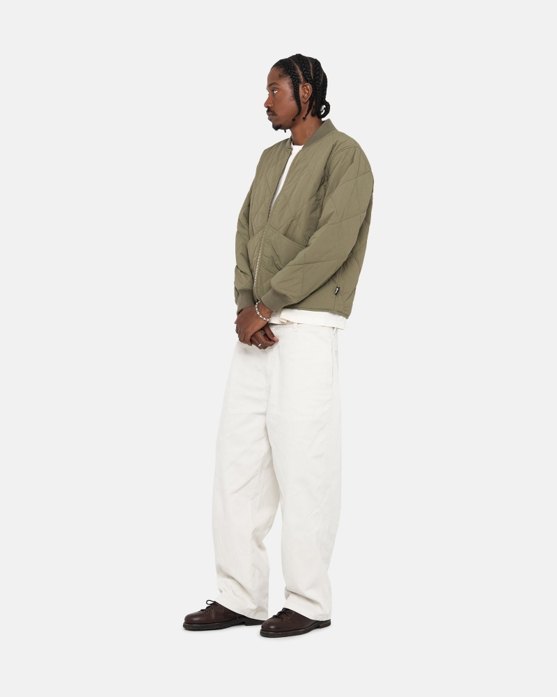 Stussy Workgear Trouser Twill Broek Wit | 34901-XPHG