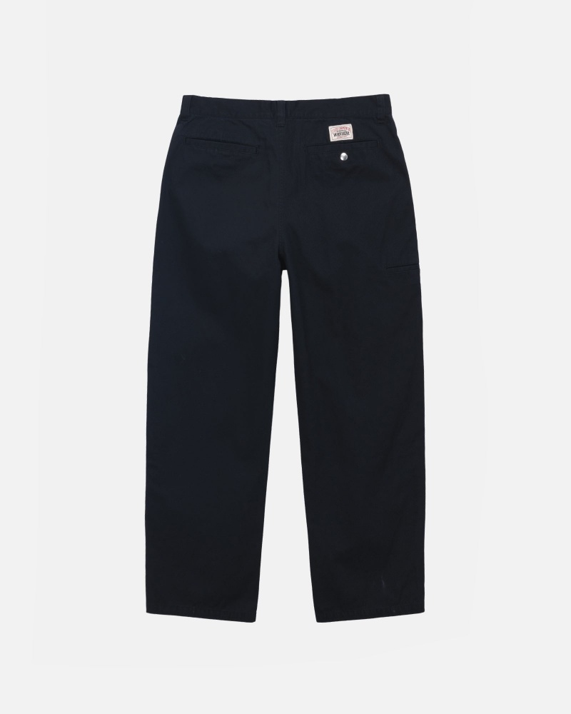 Stussy Workgear Trouser Twill Broek Zwart | 17054-RIQL