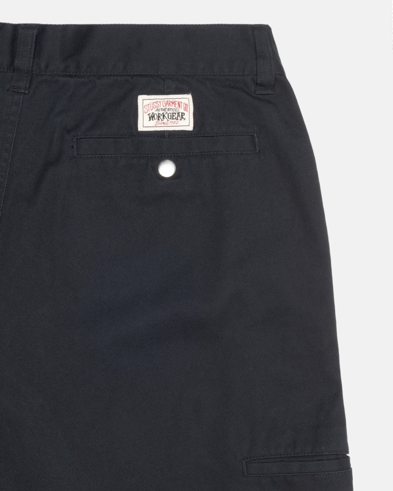 Stussy Workgear Trouser Twill Broek Zwart | 17054-RIQL